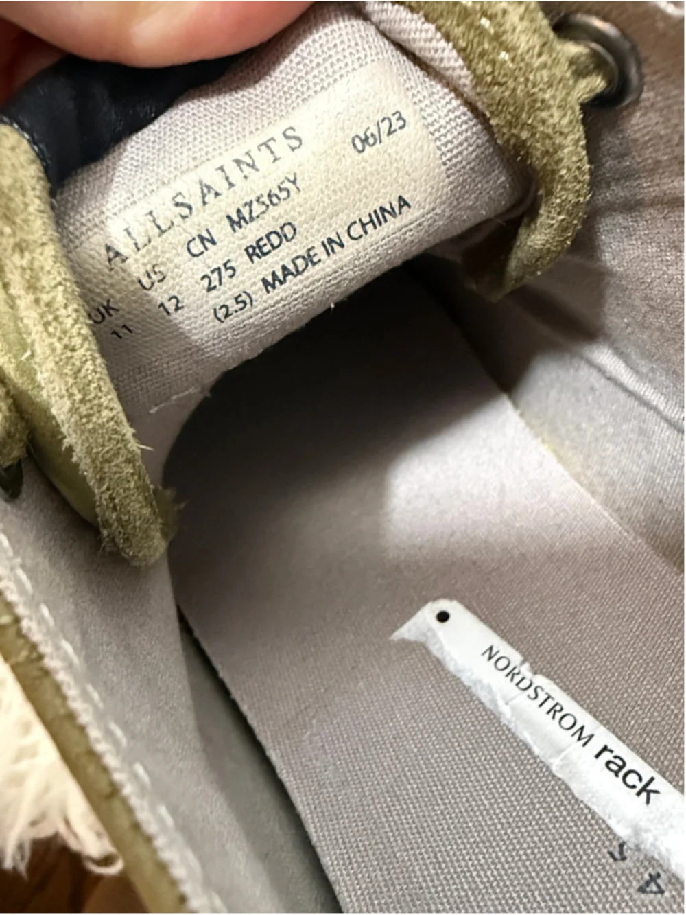AllSaints Reed Suede Casual men’s shoes 12